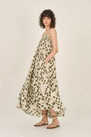 
                  
                    Load image into Gallery viewer, Checkered Green Dress
                  
                