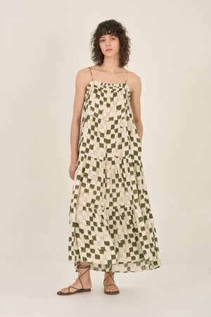 
                  
                    Load image into Gallery viewer, Checkered Green Dress
                  
                